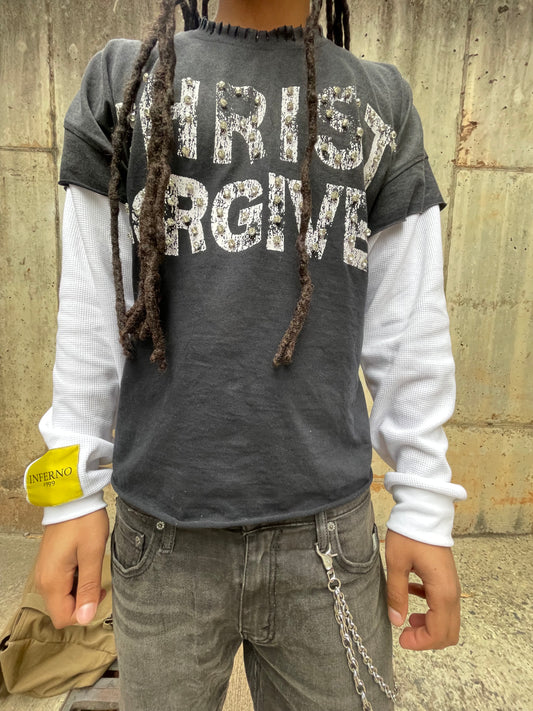 “CHRIST FORGIVES”  tee
